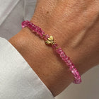 Gold Plated Silver Bracelet with Topaz "Bee"