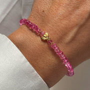 Gold Plated Silver Bracelet with Topaz "Bee"
