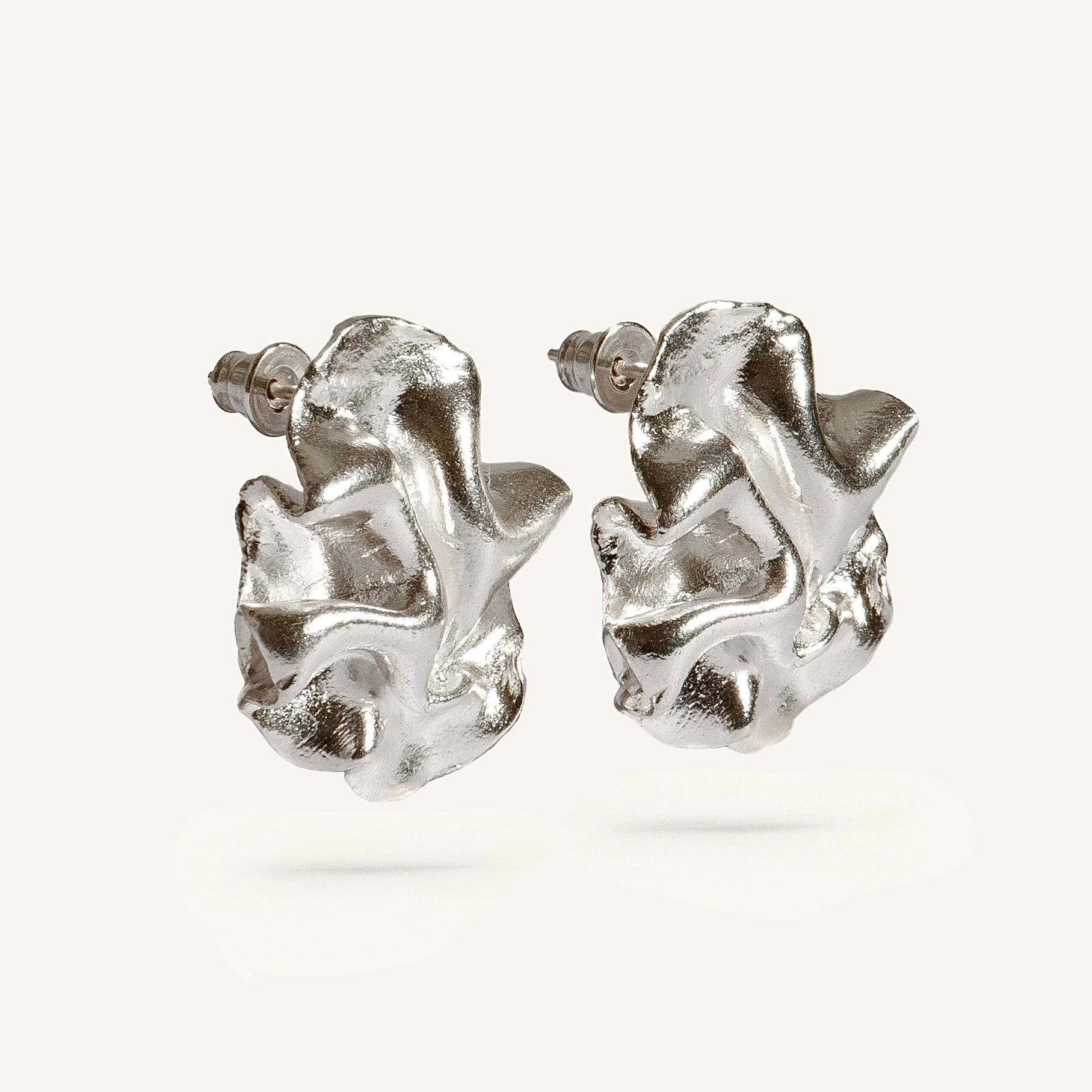 Silver Earrings "Stormy Ocean"