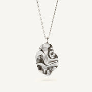 Silver Necklace "Stormy Ocean"