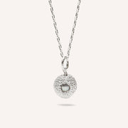 Silver Necklace with Pearl "Hide Freshwater Mini"