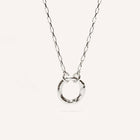 Silver Necklace "Small Fingerprint Circle"