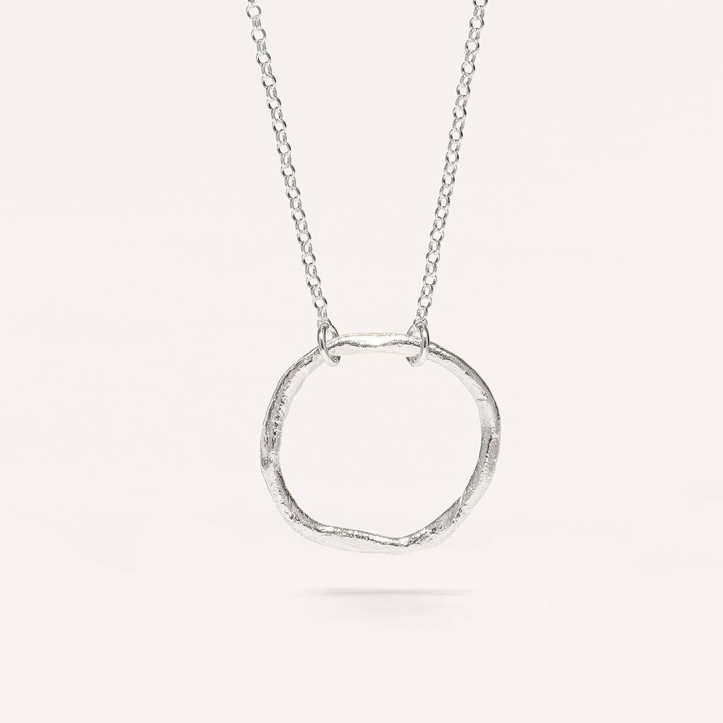 Silver Necklace "Big Circle"