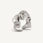 Silver Ear Cuff "Stormy Ocean"