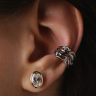 Rose Gold Ear Cuff with Diamonds "Bare Souls. Five-Threads"