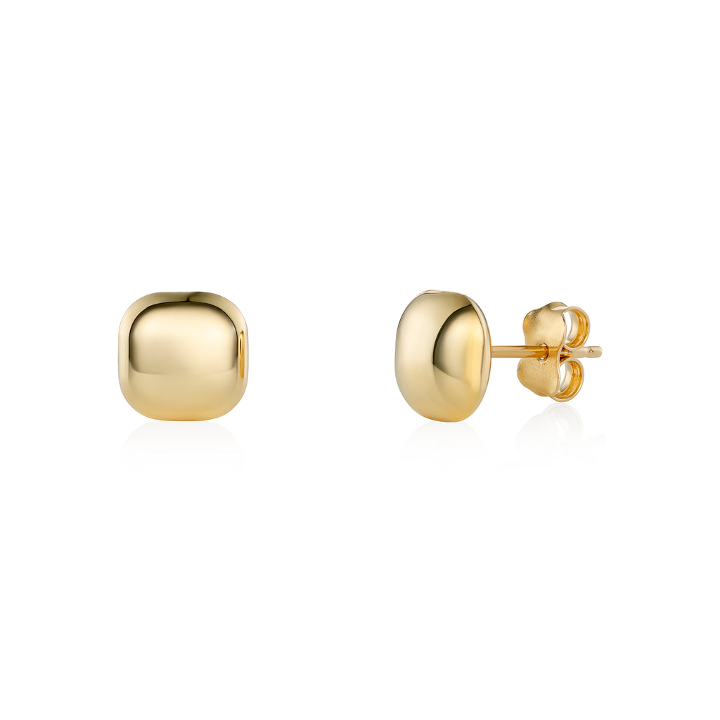 Yellow Gold Stud Earrings