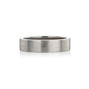 White Gold Wedding Ring for Him
