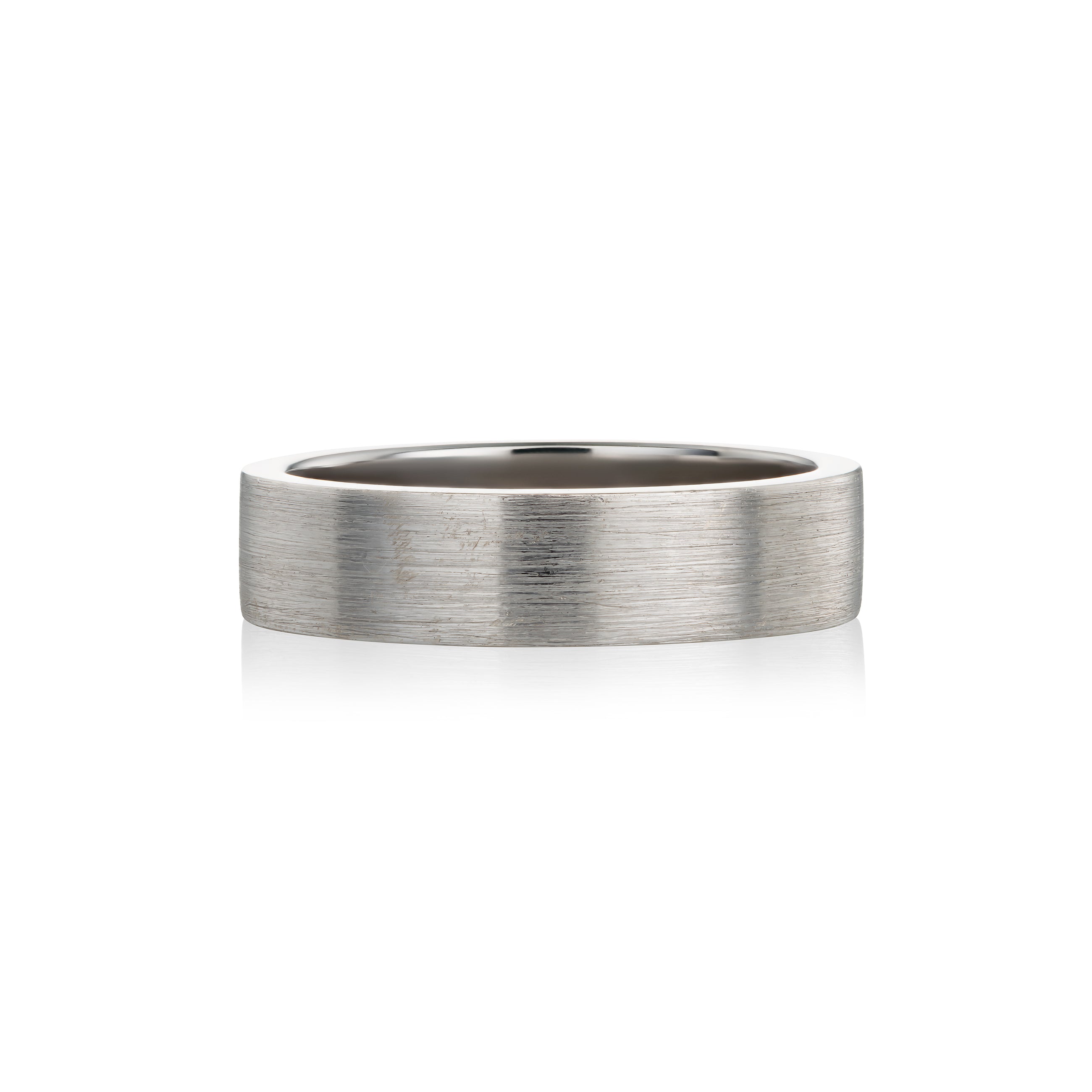 White Gold Wedding Ring for Him