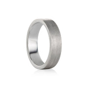 White Gold Wedding Ring for Him