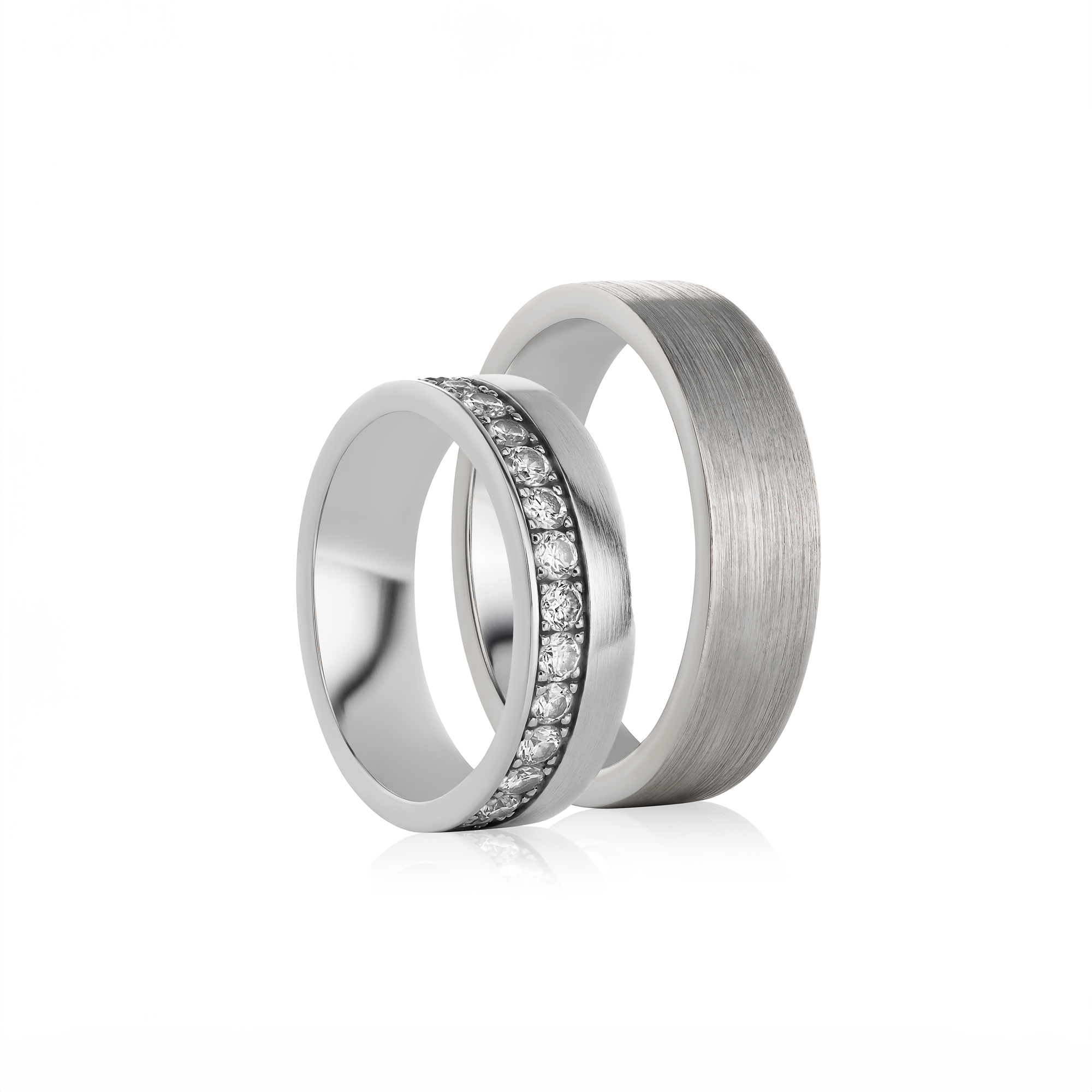 White Gold & Diamonds Wedding Ring for Her