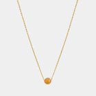 Gold Necklace with Amber "Planètes d’Ambre"
