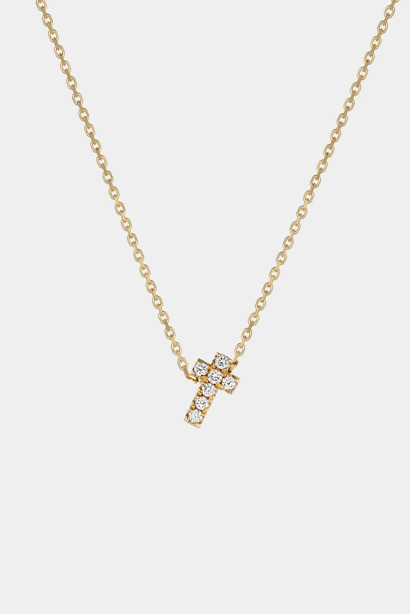 Yellow Gold Necklace with Diamonds "Divine"