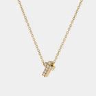 Yellow Gold Necklace with Diamonds "Divine"