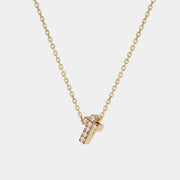 Yellow Gold Necklace with Diamonds "Divine"