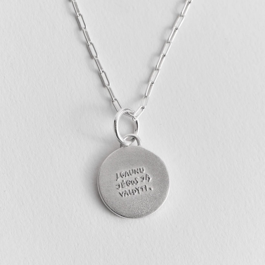 Silver Necklace "Baimė"
