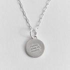 Silver Necklace "Baimė"