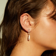 Silver Earrings with Pearls "Starlit Threads"