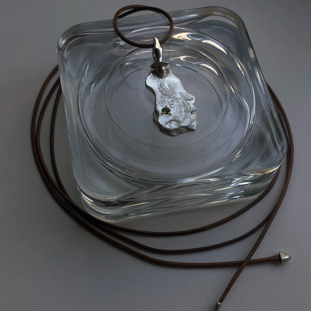 Silver Necklace "Swimming in the Depths"