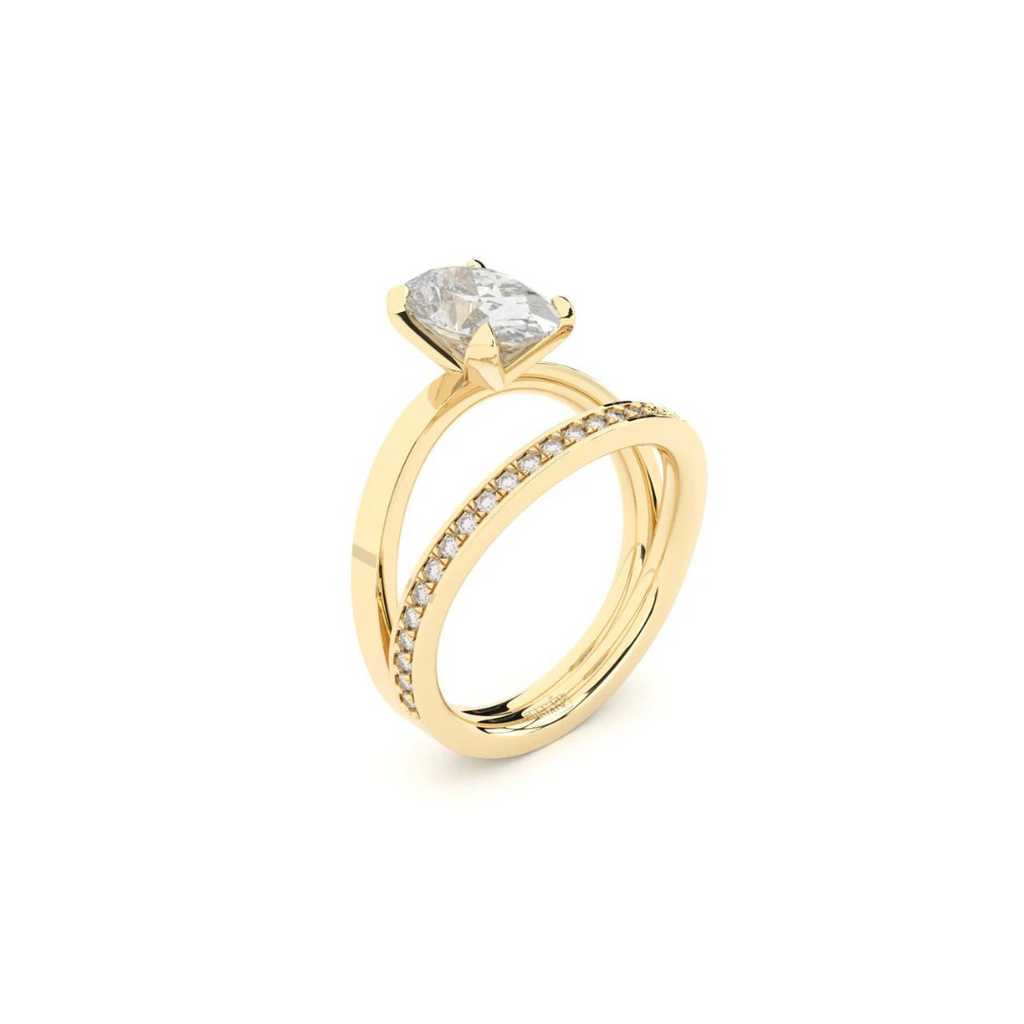 Yellow Gold Ring "Reflection"