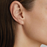 Silver Earrings "Form", 9 mm