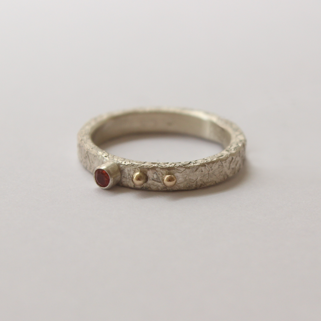 Silver Ring with Sapphire