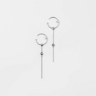 Silver Ear Cuff "Dangle Hanger"