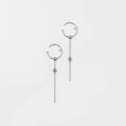 Silver Ear Cuff "Dangle Hanger"