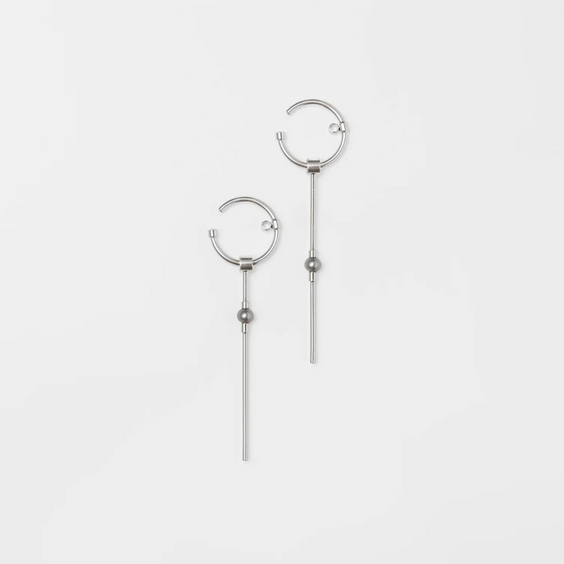 Sidabrinis auskaras „Dangle Hanger"