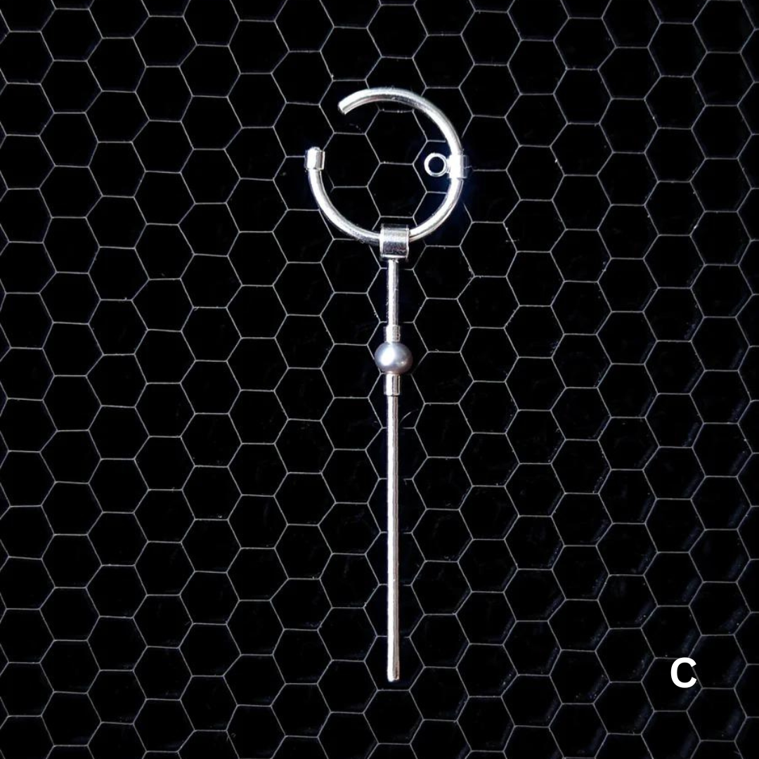 Silver Ear Cuff "Dangle Hanger"