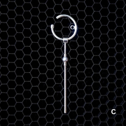 Silver Ear Cuff "Dangle Hanger"