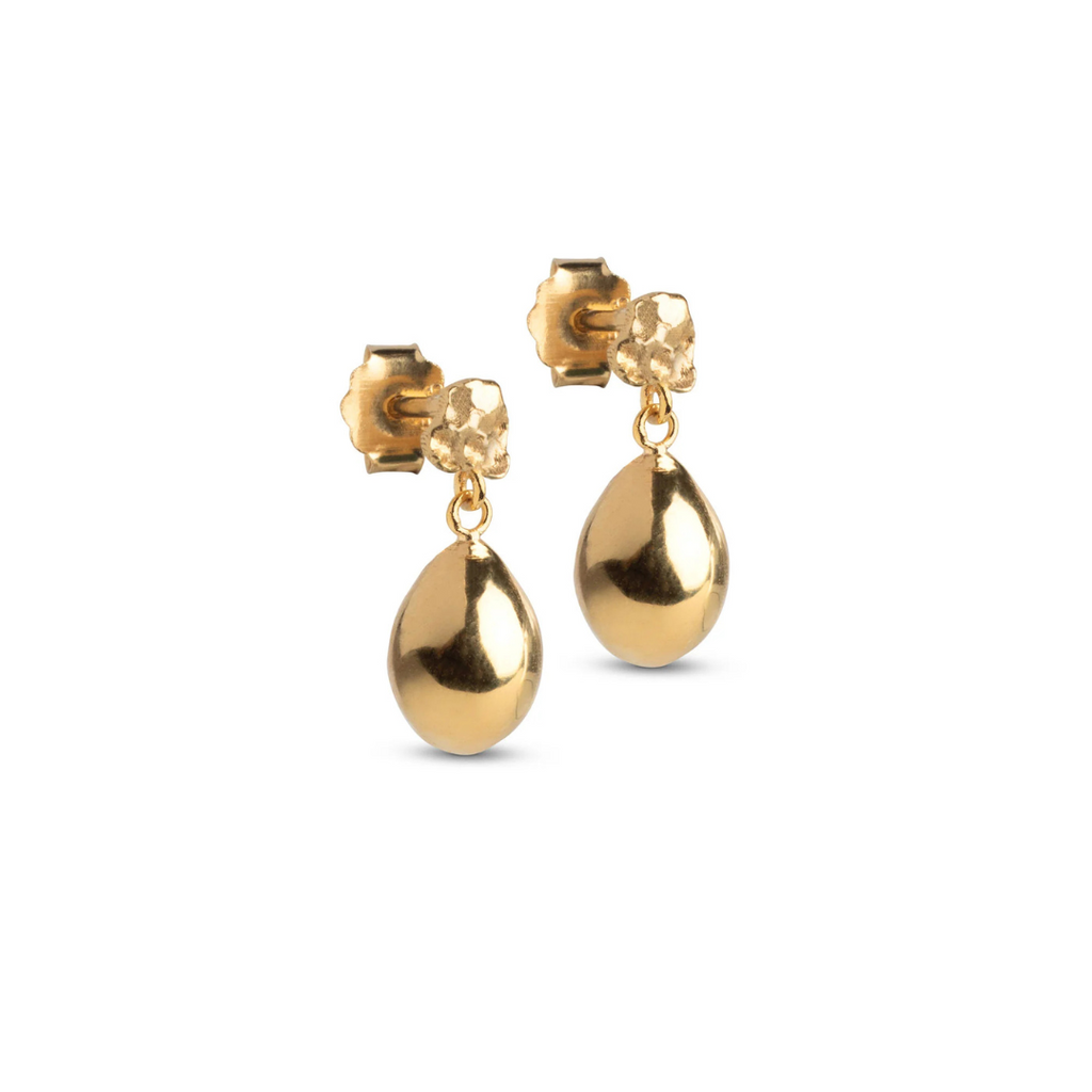 Gold Plated Silver Earrings "Poe"