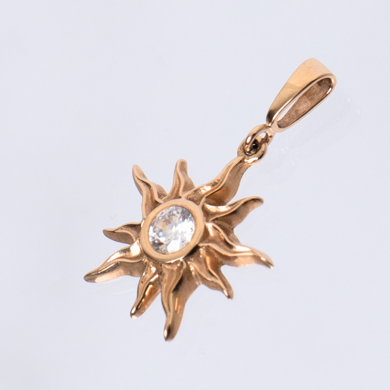Yellow Gold Pendant "Sun"