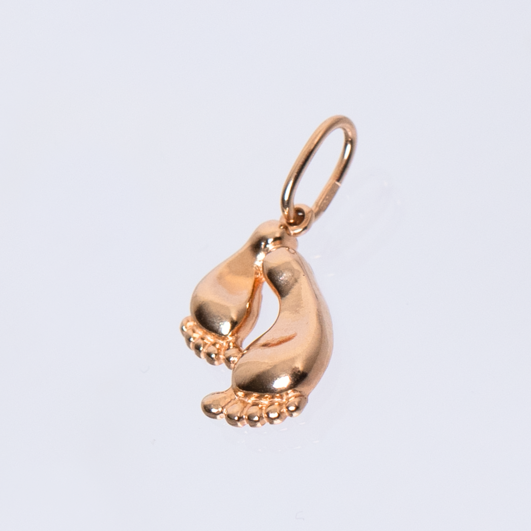 Yellow Gold Pendant "Little Feet"