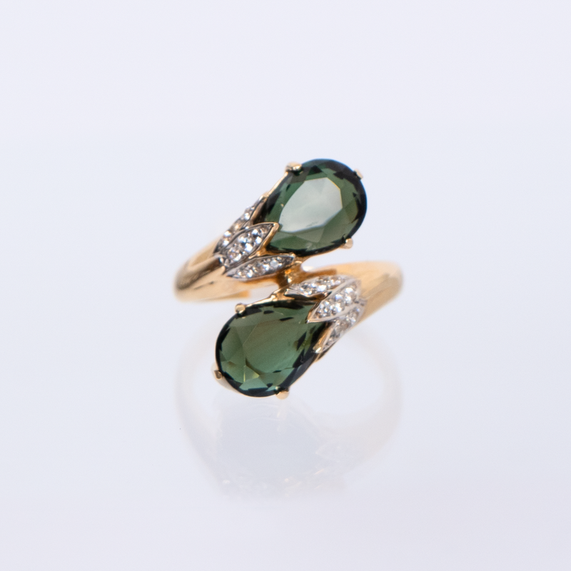 Yellow Gold Ring with Tourmaline