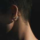 Gold Plated Silver Ear Cuff / Ring "Concord²"