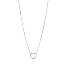 Silver Necklace "Organic Heart"