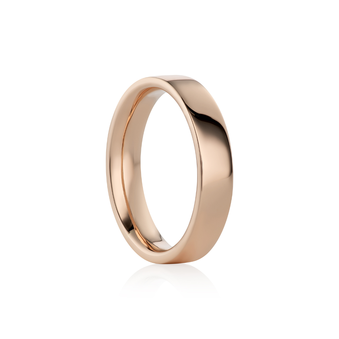 Rose Gold Wedding Ring for Him