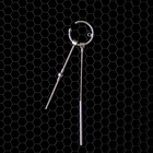Silver Ear Cuff "Dangle Hanger"