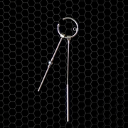 Silver Ear Cuff "Dangle Hanger"