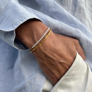 Auksuoto sidabro apyrankė  „Rough Cuff”