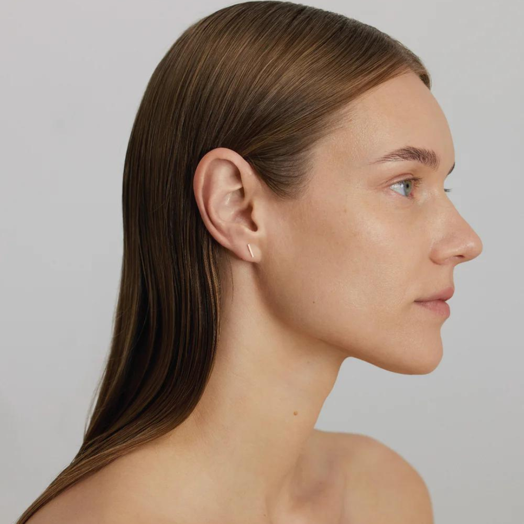 Silver Earrings "Form", 9 mm