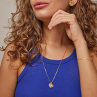 Gold Plated Silver Necklace "Windy"