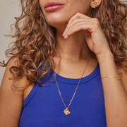 Gold Plated Silver Necklace "Windy"