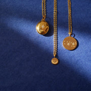 Silver Necklace with Diamonds "Written in the Stars"