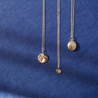 Silver Necklace with Diamond "North Star"
