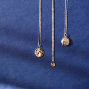 Silver Necklace with Diamond "North Star"