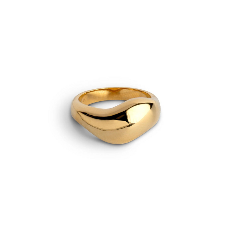 Gold Plated Silver Ring "Agnete"