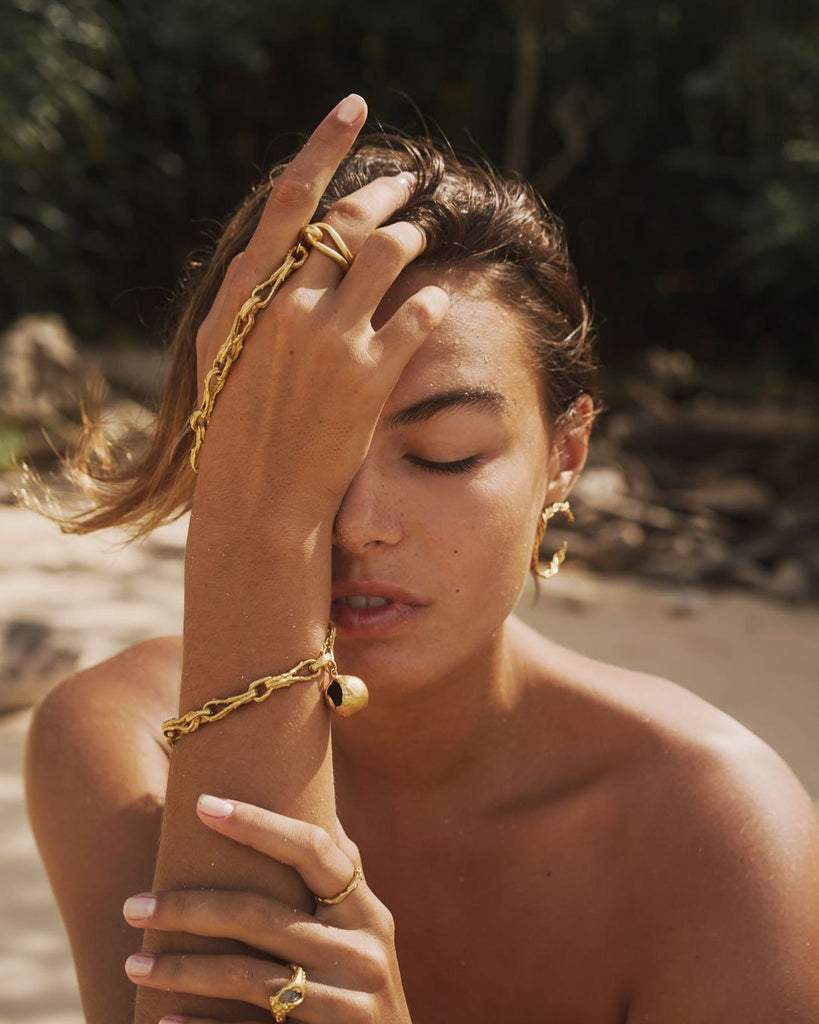 Gold Plated Necklace "The Stormcalmer"