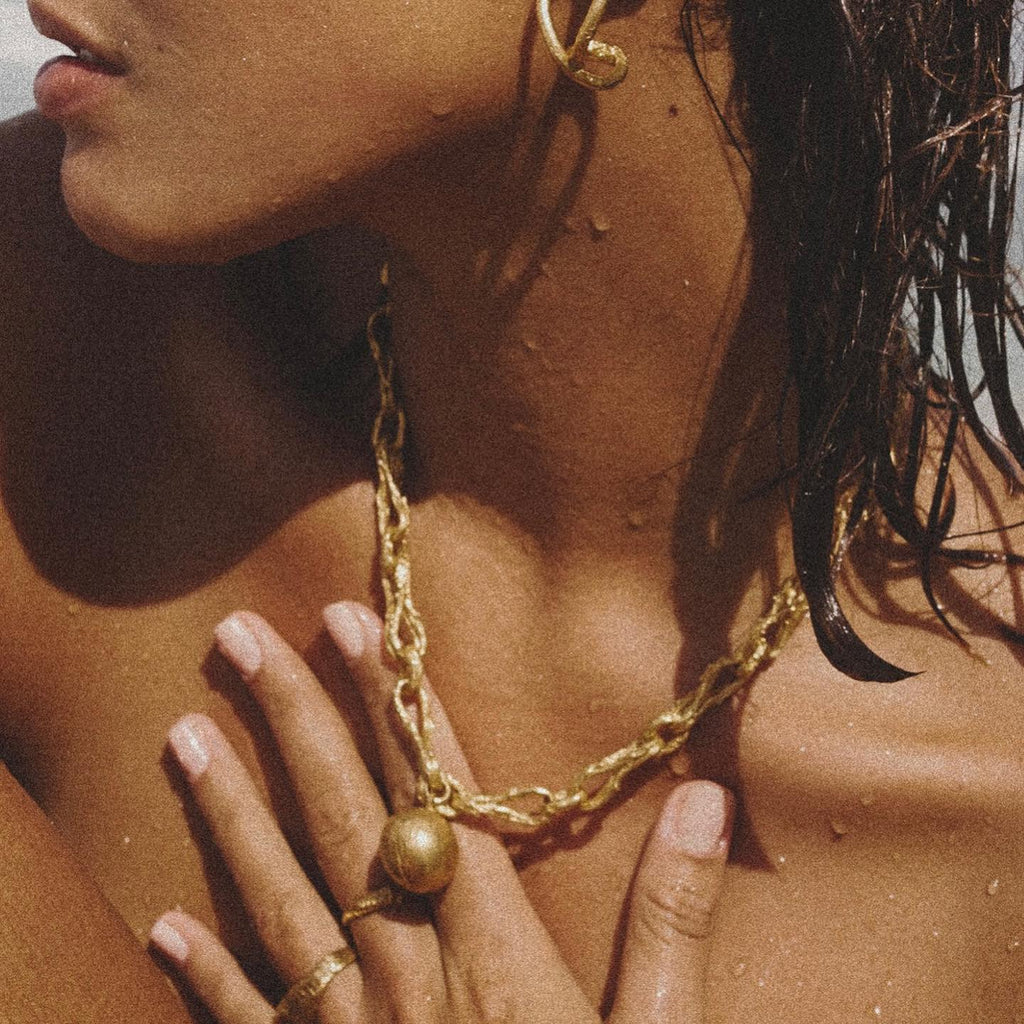 Gold Plated Necklace "The Stormcalmer"