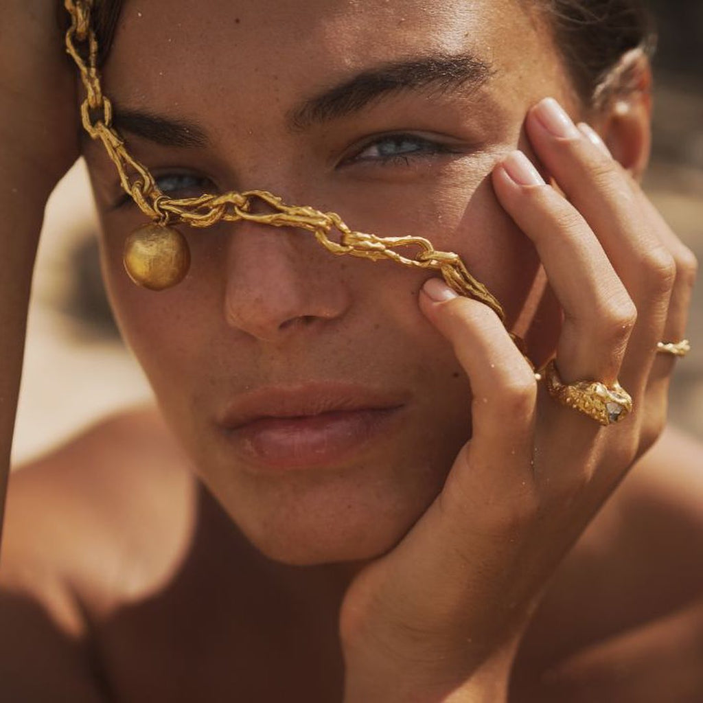 Gold Plated Necklace "The Stormcalmer"